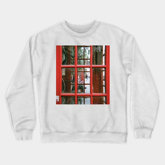 London England phone boxes A frame within a frame Crewneck Sweatshirt by Fussell Films